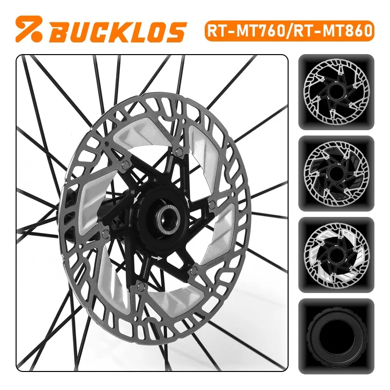 

Ротор BUCKLOS RT-MT860 для велосипеда, центральный крепеж, 160 мм, плавающий, с теплоотводом, для гидравлических дисковых тормозов MTB