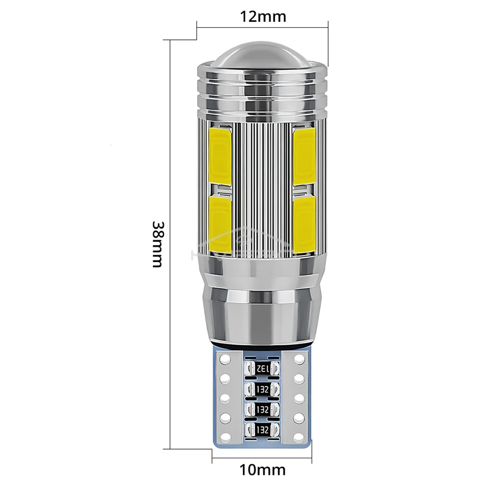 2 pçs auto led canbus 194 10smd 5630 5730 lâmpadas led sem luz de erro estacionamento dc 12v estilo lateral freio invertendo lâmpadas sinal volta