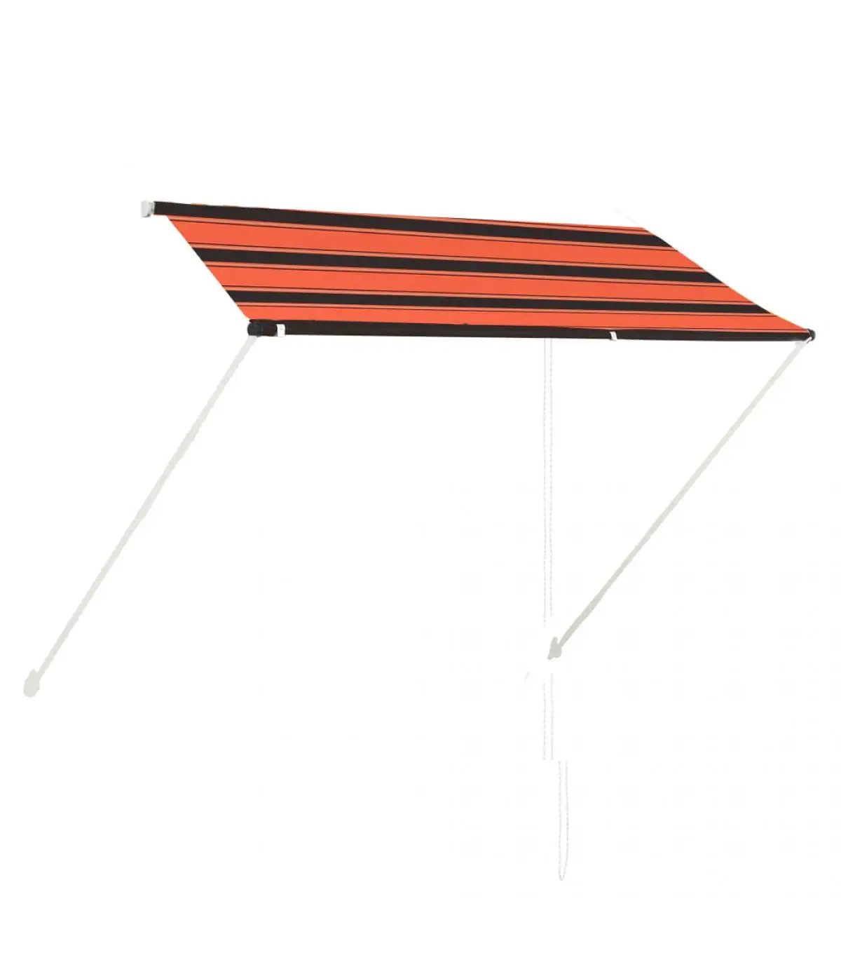 Awnings retractable awning orange and brown 250x150 cm