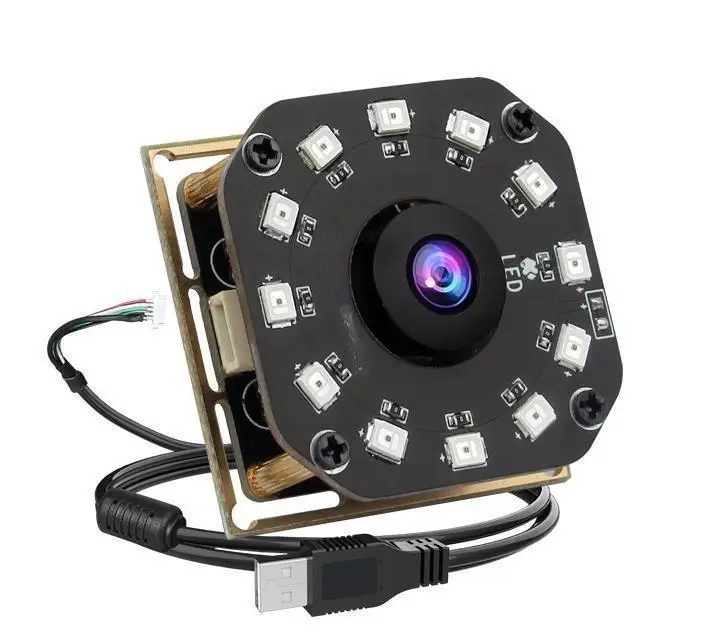 1MP 120FPS Camera Module Iris Vein Recog 120°FOV 12 IR LEDs