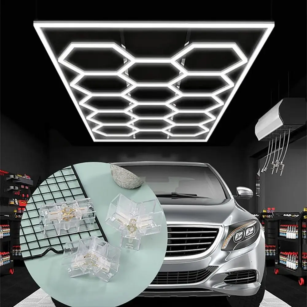 Splicing Connector Multi-Shape Connector Hexagon Shape Bordered Design LED Lamp Connector Universal Voltage 110-240V