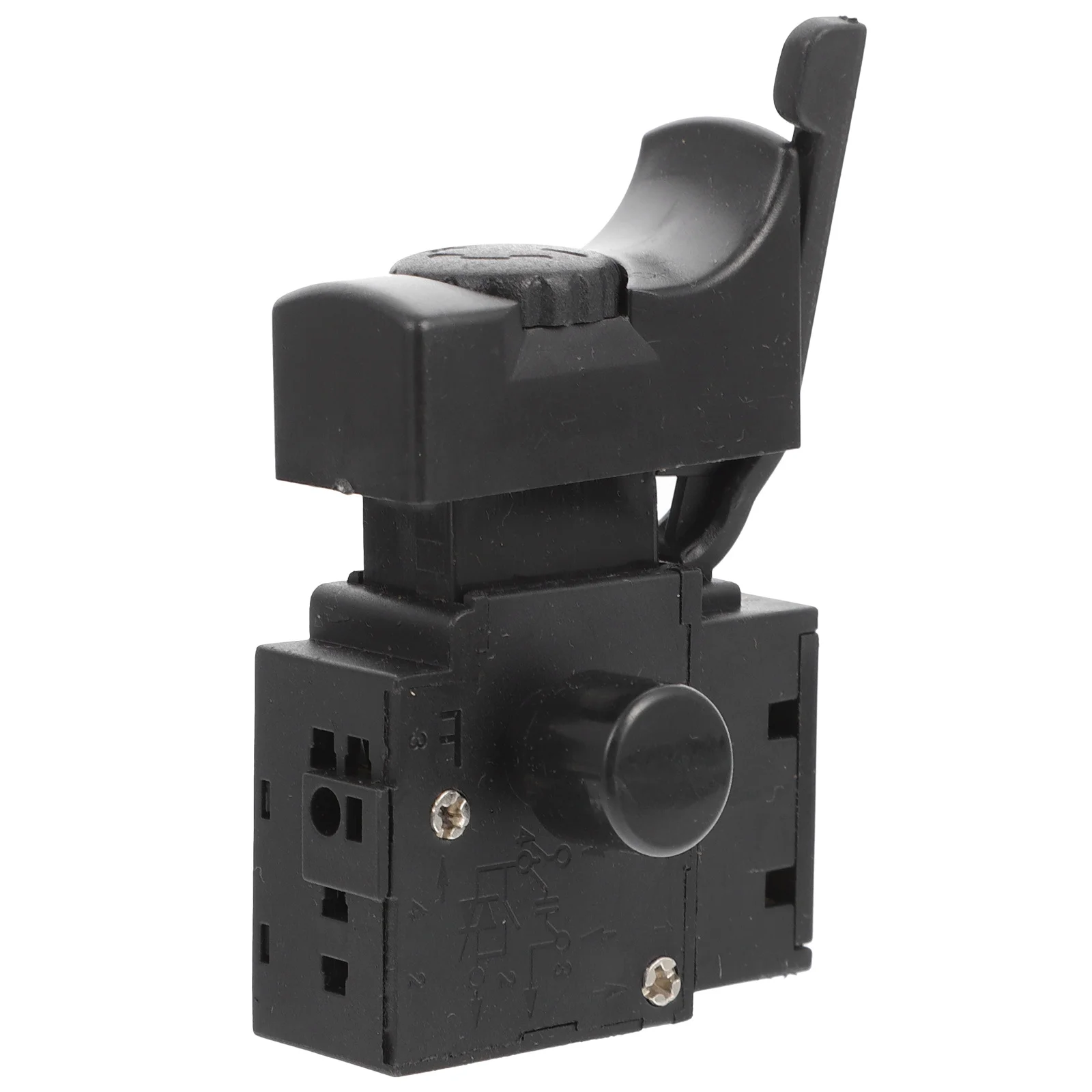 قفل التحكم في سرعات الحفر اليدوية الكهربائية قطعة واحدة محمولة سهلة التركيب وزر الزناد القابل للتعديل مشغل الحفر اليدوي