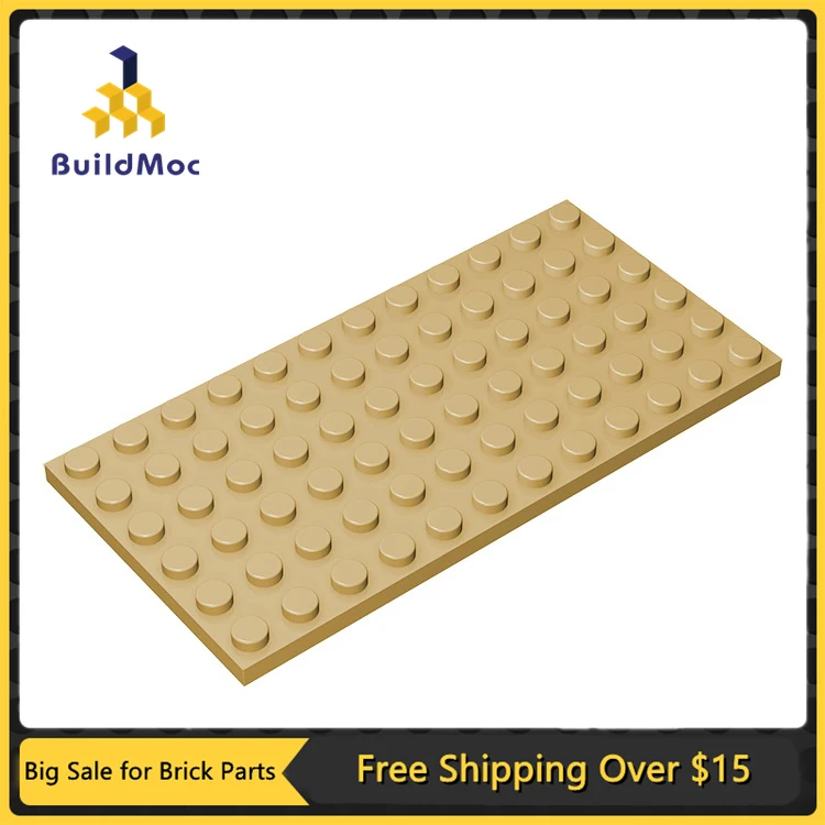 

10Pcs MOC Parts 3028 Plate 6 x 12 Compatible Bricks DIY Assmble Building Blocks Particle Kids Puzzle Brain Toy Birthday Gift