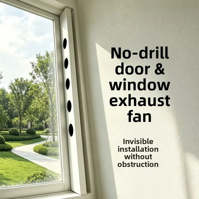 High End Window Exhaust Fan for Room Ventilation No Opening Required Door and Window Mount Energy Saving Efficient Air