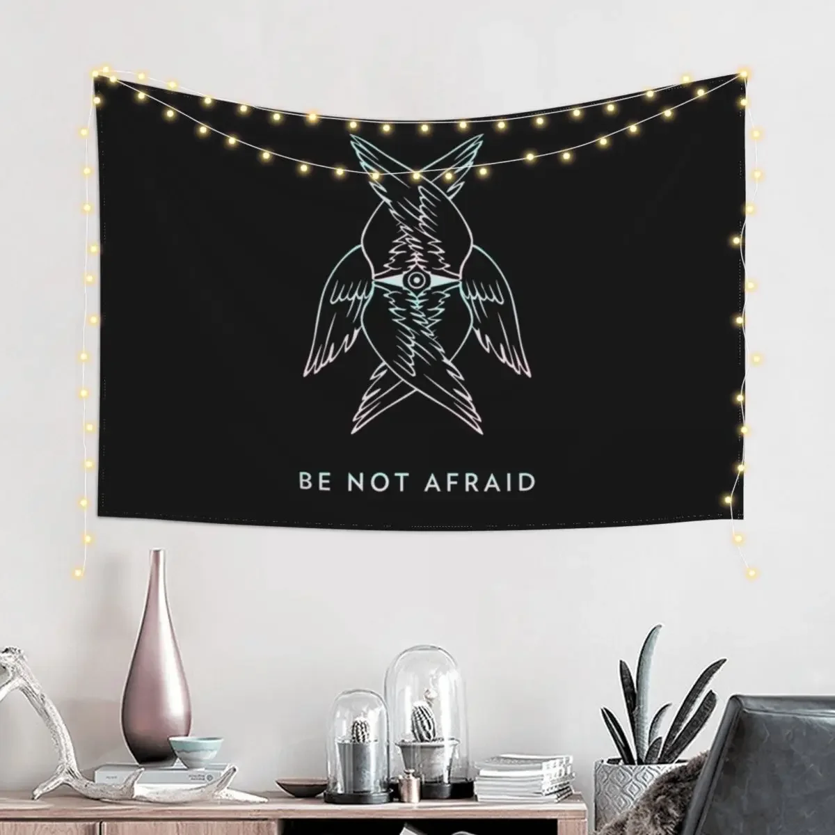 Be Not Afraid Seraph Biblically Accurate Angels Tapestry Outdoor Decor Room Decor Tapestry