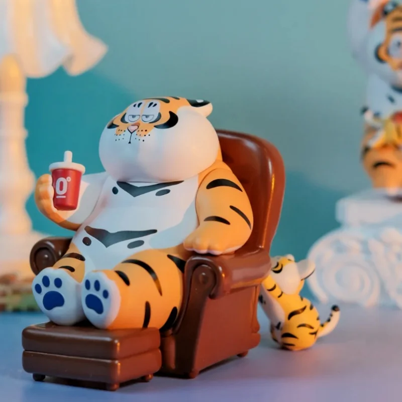 

Original Blind Box I Am Not Fat Tiger Father Kindness Filial Piety Series Mysterious Box Trendy Toy Desktop Ornament Toy Gift