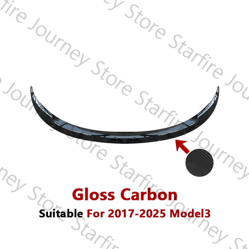 1 set glossy carbon