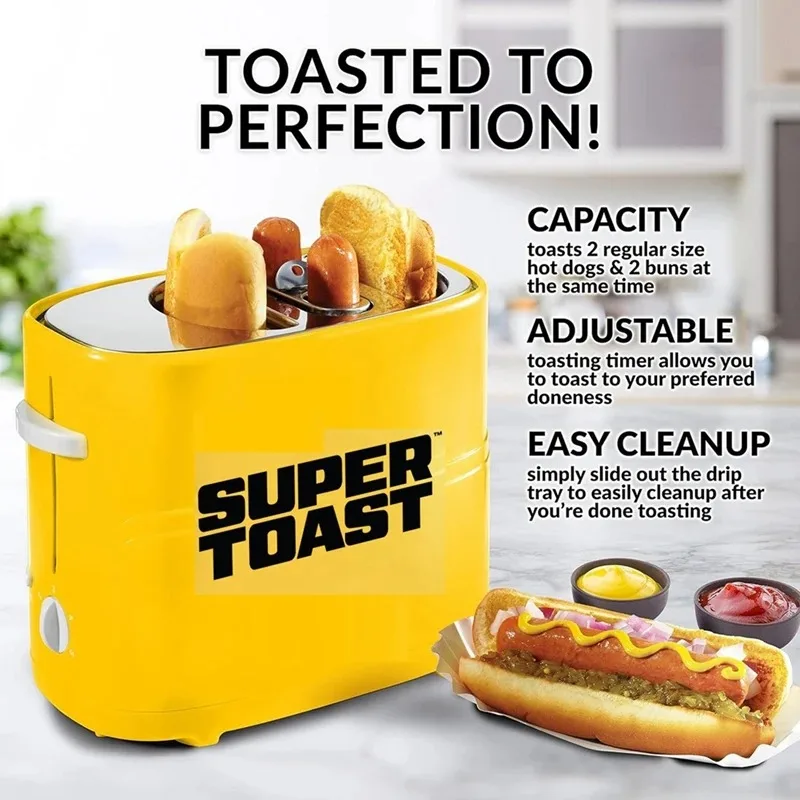 Hot Dog Maschine Brot Maschine Gegrillte Wurst Maschine Vollautomatische Multifunktionale Frühstück Maschine Toaster Sandwich Maker
