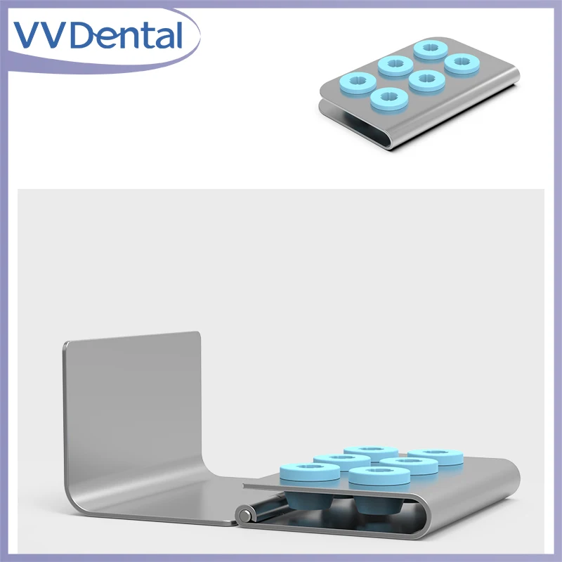 

VVDental No/With Cover 6 Holes Dentist Sterilizer Box Dental Ultrasonic Scaler Tips Holder Fit EMS/Satelec/DTE/Woodpecker