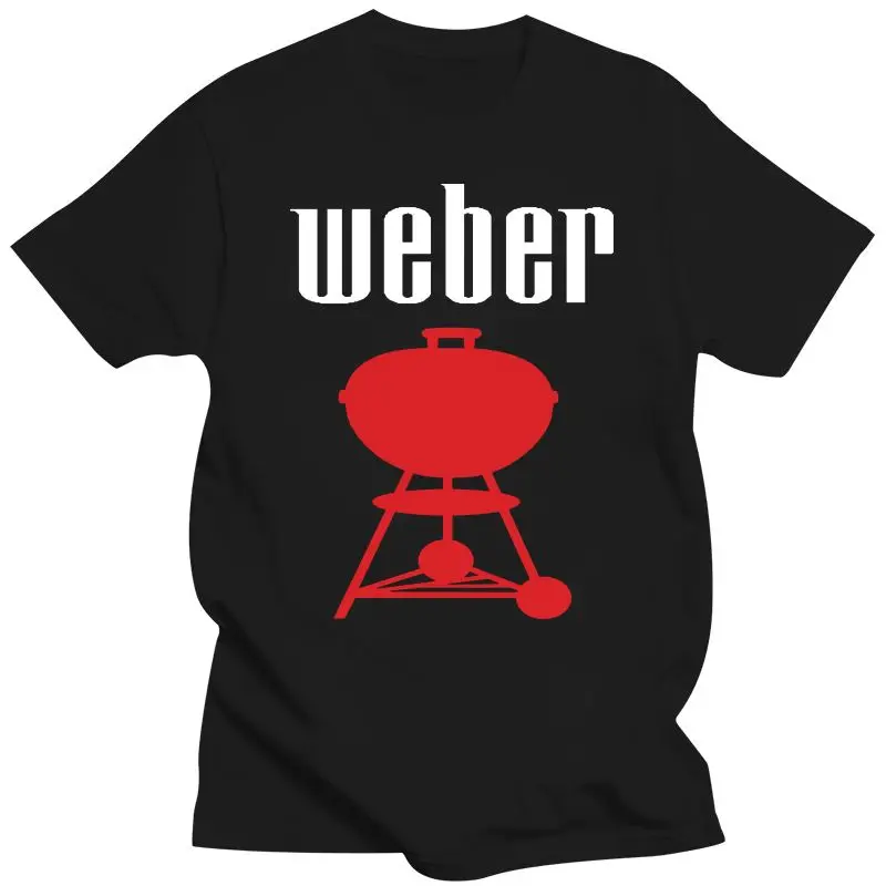 New fashion t-sdhirt men cotton brand teeshirt weber bbq 2 Black T Shirt