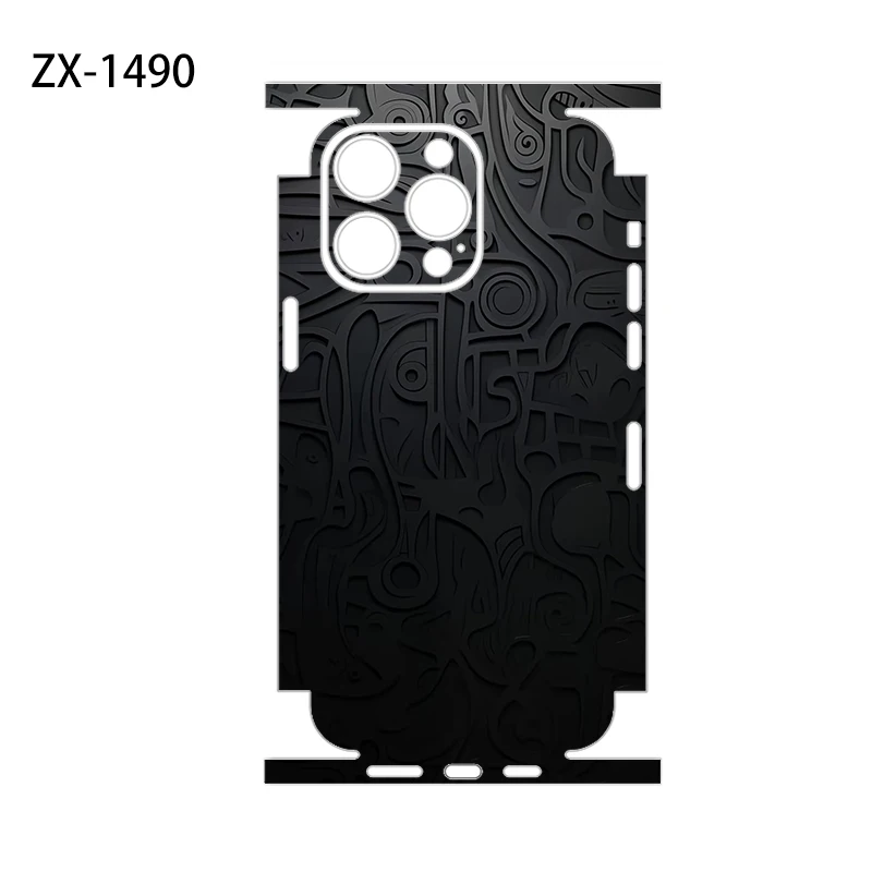 Skin Wrap For iPhone17 16 Pro Max Sticker 15 14 Plus Back Film 13 12 Mini Protective Decal Side Frame Back Protecto
