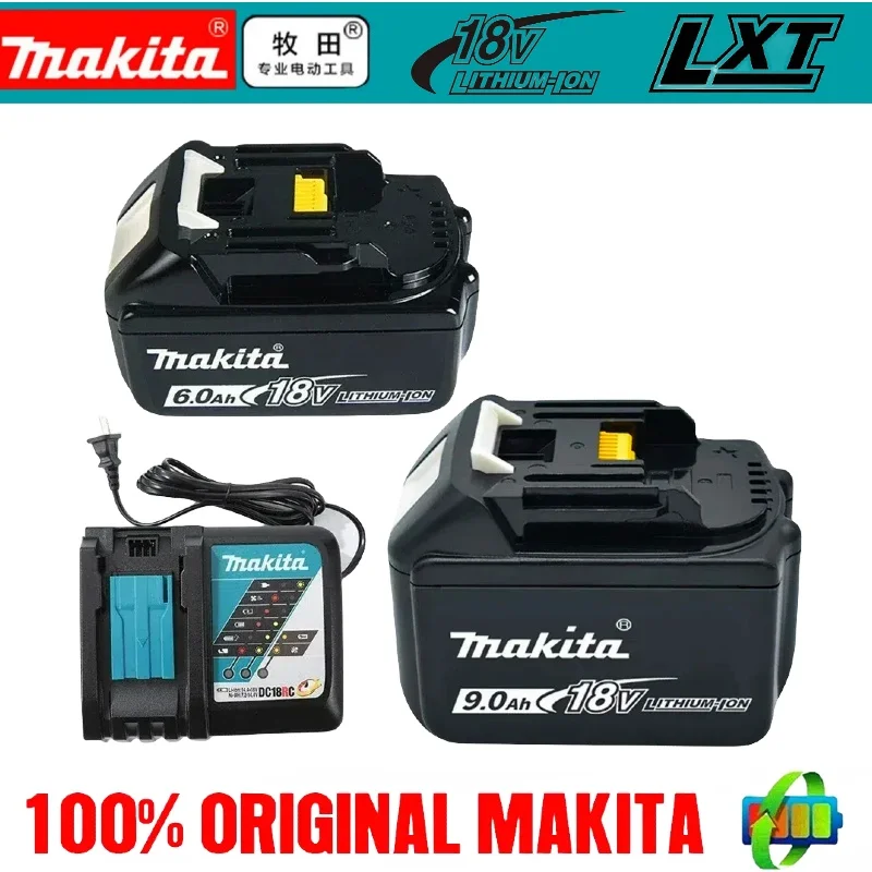 Genuine Makita 9Ah/6Ah/2Ah for Makita 18V Battery BL1830B BL1850B BL1850 BL1840 BL1860 BL1815 Replacement Lithium Battery