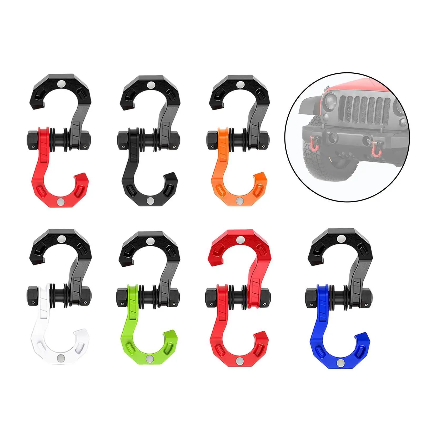 

D Ring Split Shackle Replaces High Performance Accessories Spare Parts Heavy Duty Shackle for Towing Winch Truck ATV UTV