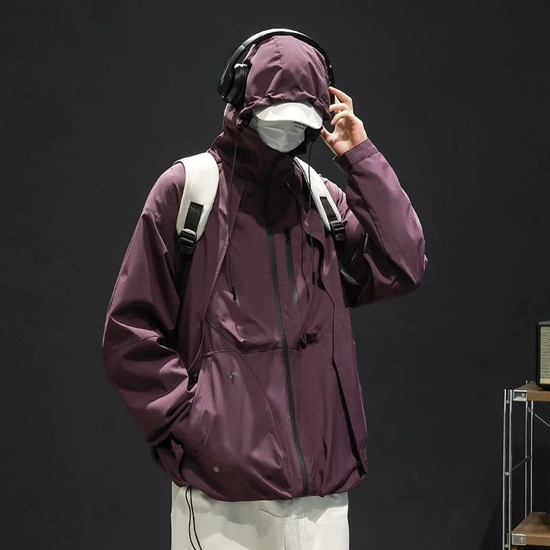 6XL 7XL Luxury Brand Men Spring Autumn Waterproof Jacket Windproof Windbreaker Climbing Fishing Hooded Coats Tactical Jacket