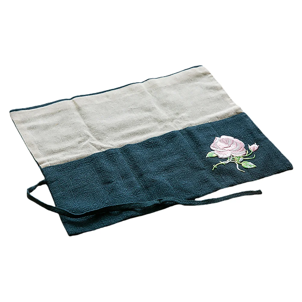 

1pc Flower Arrangement Tool Bag Cotton Linen Multi- Storage Pouch For Gardening Accessories Organizing Container