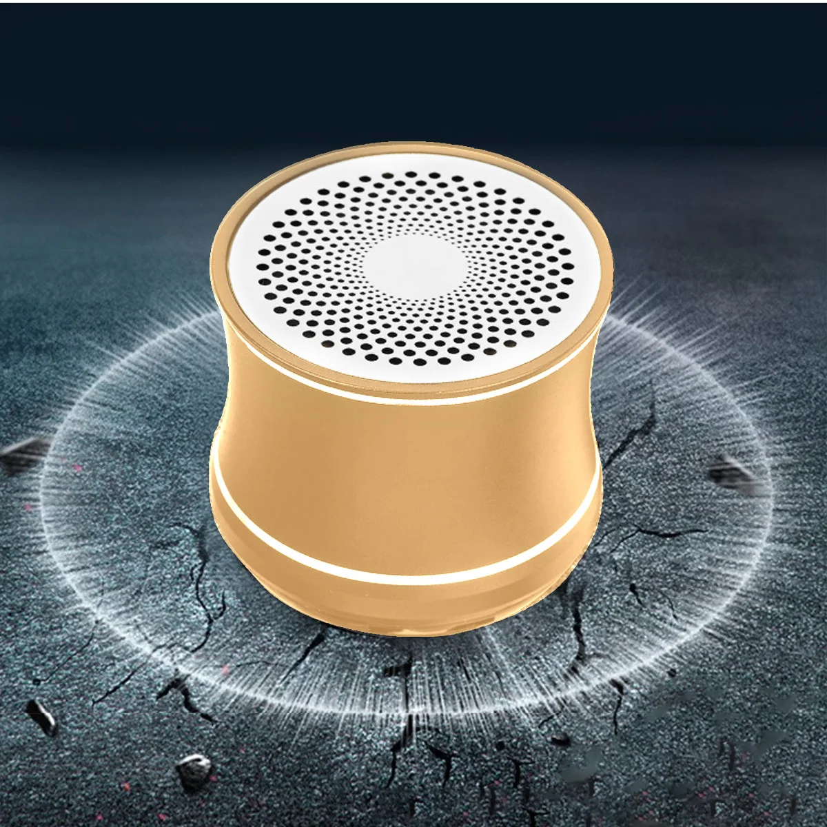 Plug-in Gold Speaker Design Bluetooth Speaker Mini Subwoofer Portable Outdoor Bluetooth Speaker Factory Wholesale Speaker