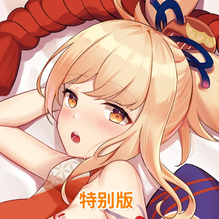Game Anime Genshin Impact Yoimiya Sexy Loli Girl Dakimakura Hugging Body Pillow Case Otaku Pillow Cover Bedding Decor DMJSW