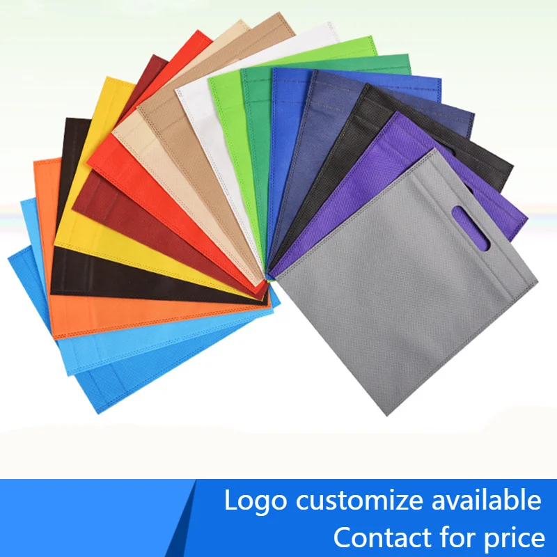 

50 pcs Non Woven Bag Shopping Bags folding shopping cart Bag Tote Bags jewelry shopping bag Custom Make Printed Logo