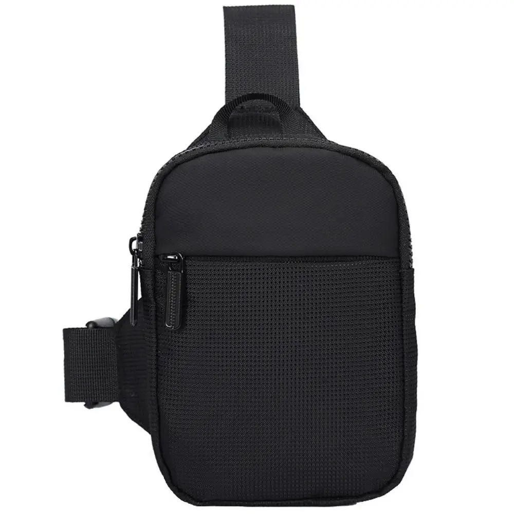 

Casual Small Bag Zipper Men Chest Bag Multipocket Nylon Mobile Phone Bag Handbag Waterproof Small Shoulder Bag Outdoor