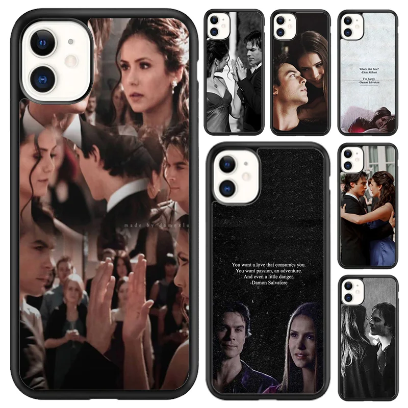 Coque de téléphone Elena Damon The Vampire Diaries, étui pour iPhone 17 Air 16 16e 15 14 plus 11 12 13 pro max
