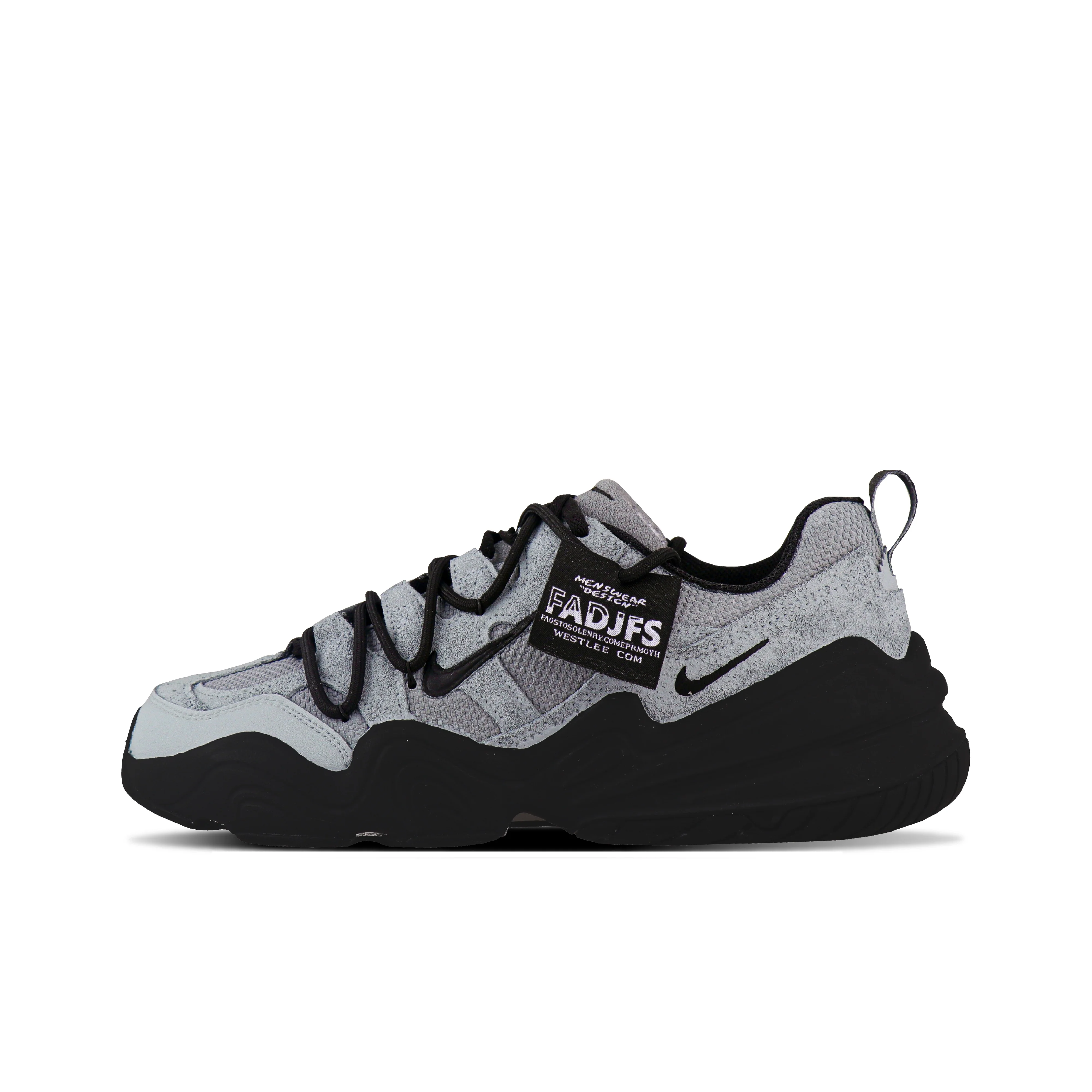 Nike Tech Hera Cushioning Abrasion Resistant Breathable Support Low top Casual Shoes Unisex Black Gray DR9761-101Team1559-