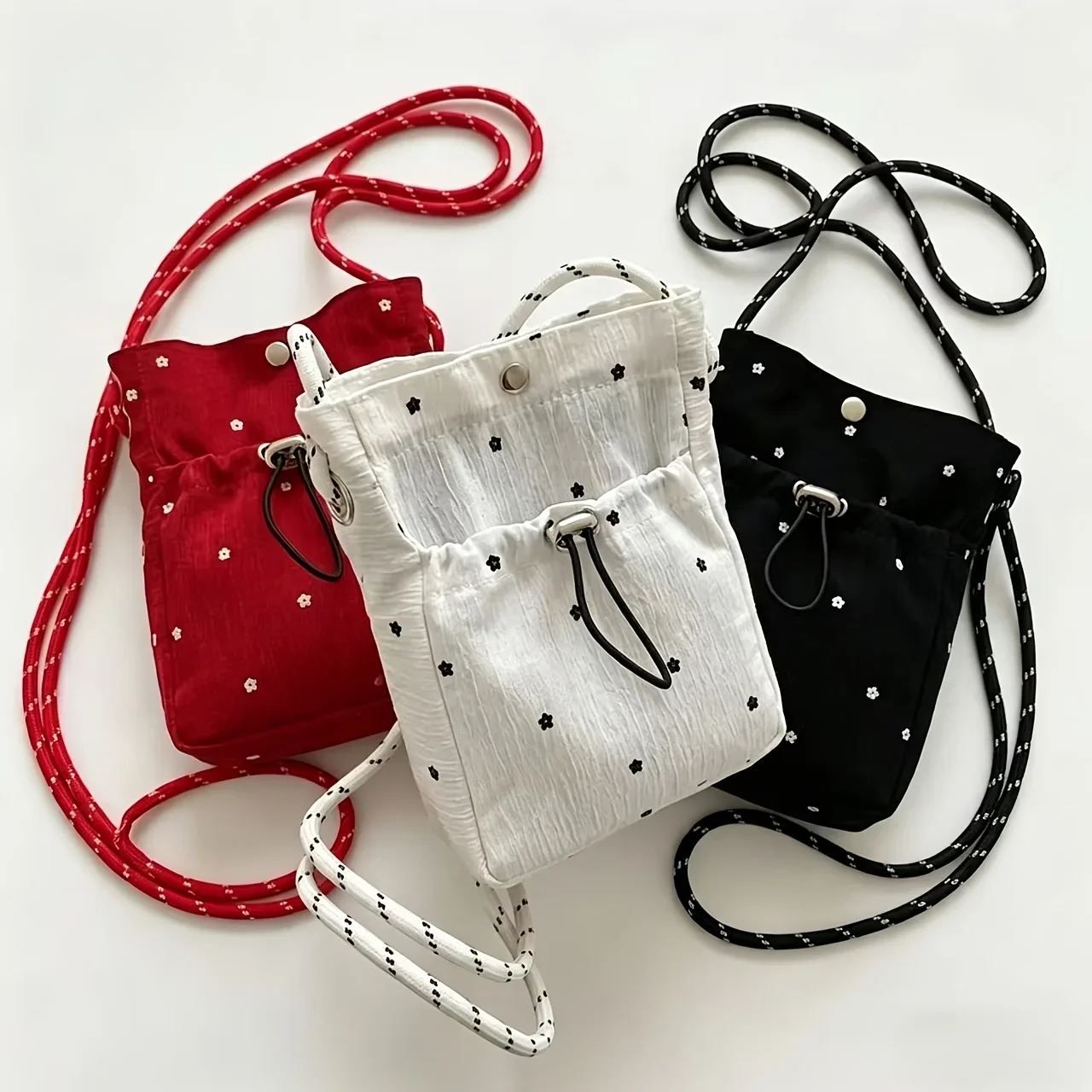 Bohemian Mini Crossbody Phone Bag Women Integrated Wallet Purse Adjustable Strap Casual Daily Travel Mobile Phone Pouch Bag