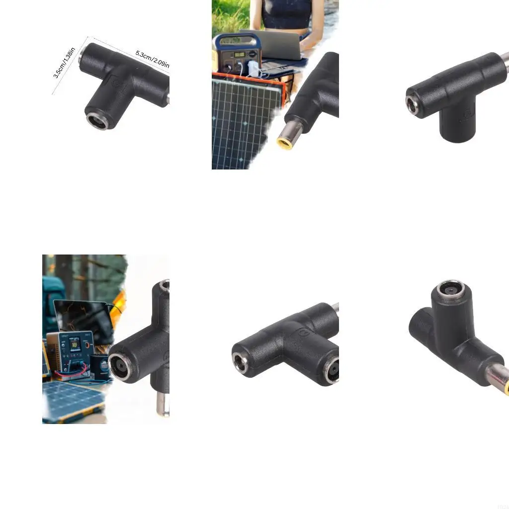193A DC7909 To DC5521 Y Splitter Connector For Merging Solar Panel With Portable Power Stations Durability Design