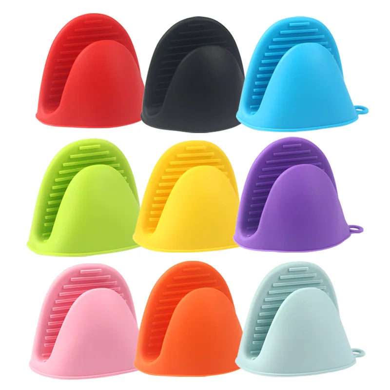 Oven Mitts Silicone Heat Resistant Pinch Mitts Anti Scalding Non Slip Gloves Clips Pot Holder Cooking Baking Oven Mitts image 5