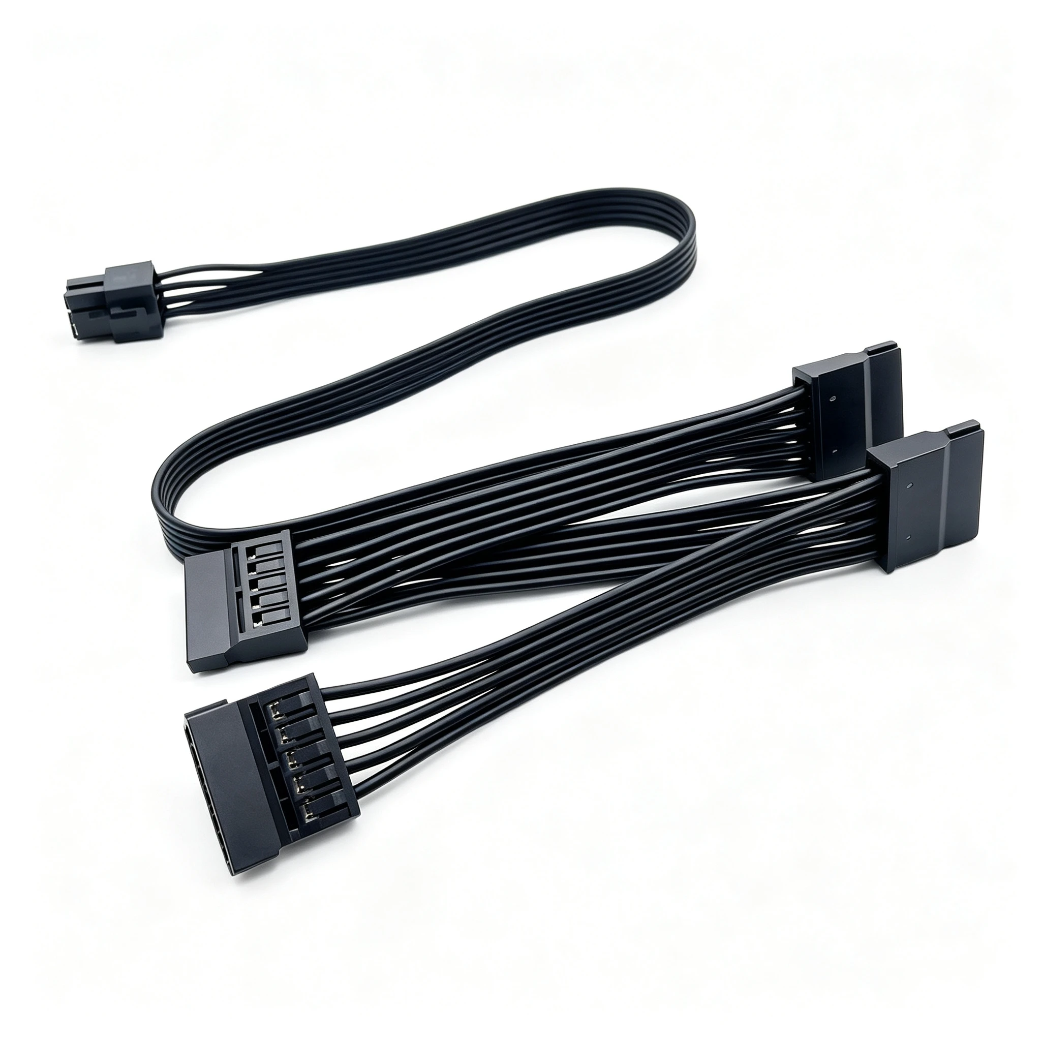 6Pin to 4x SATA Straight, HDD SSD Power Cable for Seasonic FOCUS GM-850 GM-750 GM-650 GM-550 GM-500 GM-450 GOLD Modular Power