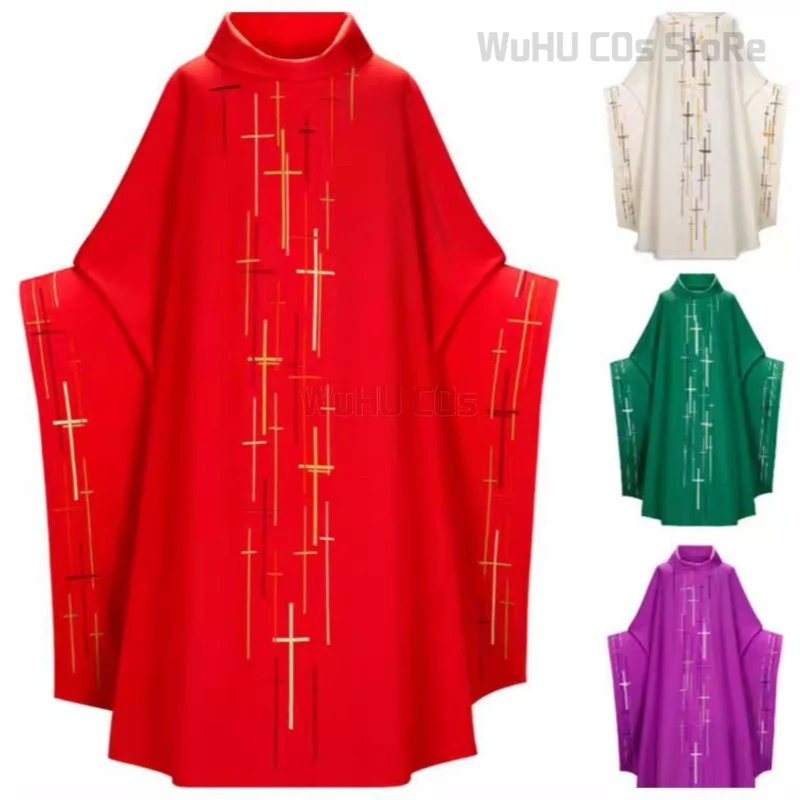 Средневековый костюм для косплея папа мёртый накидка среднего возраста черная накидка полный комплект молитвенные халаты церковная искусственная шаль