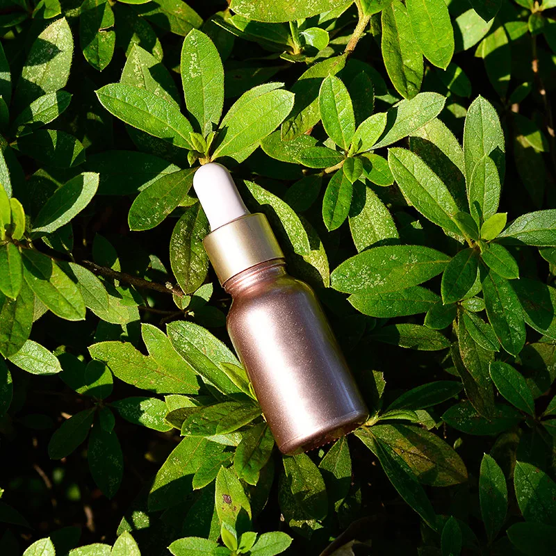 Hurtownia szklanych rurek z zakraplaczem Butelka z płynem do aromaterapii do olejków eterycznych Pipeta do masażu Różowe złoto 10-50ML Butelki wielokrotnego napełniania