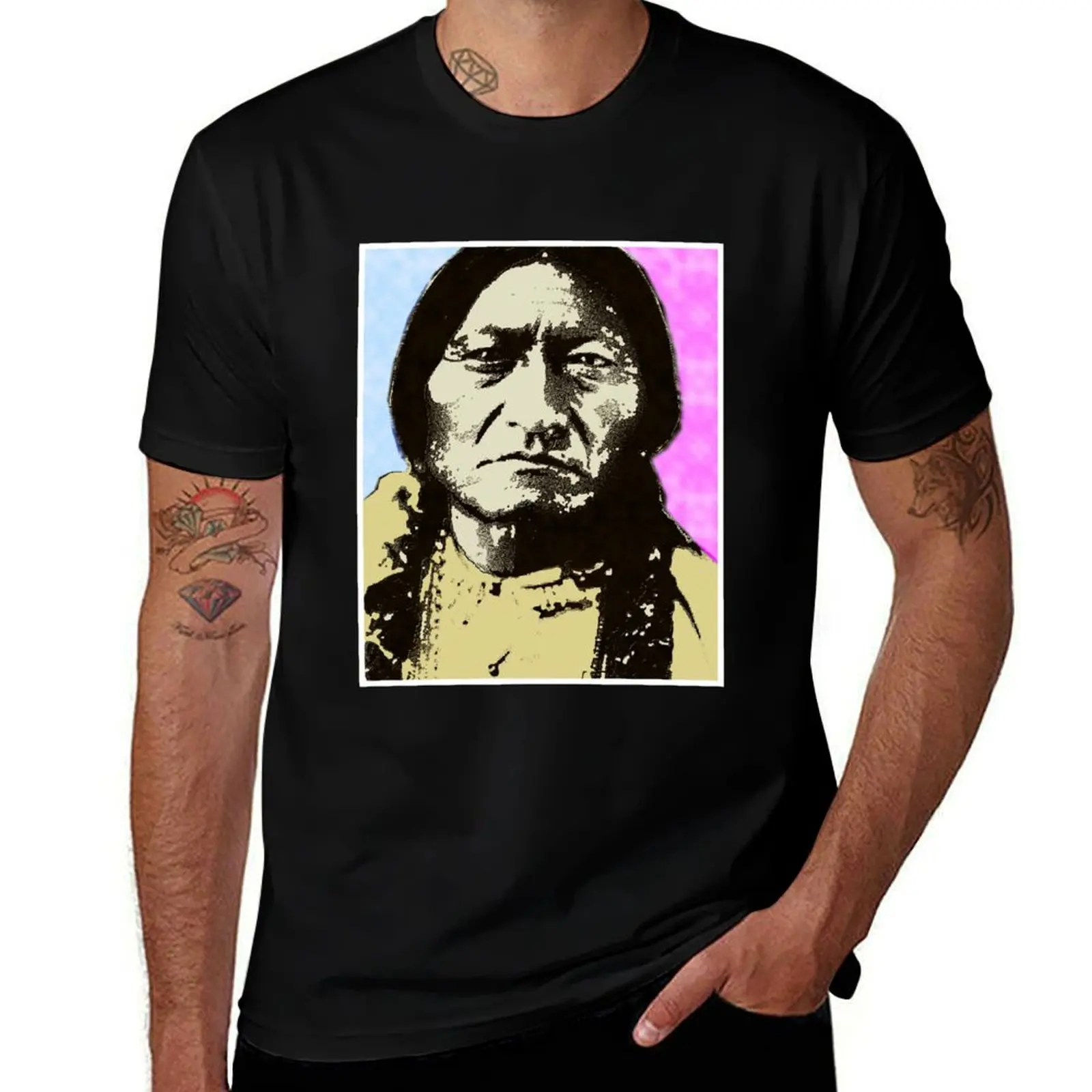 SITTING BULL-5 T-Shirt t shirts for man slim fit T-Shirt