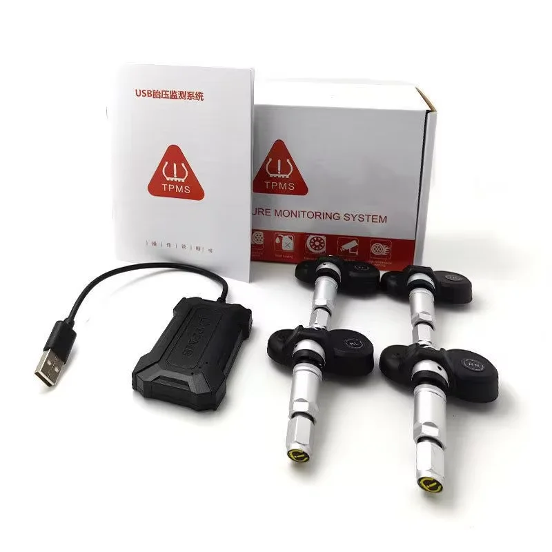 4-piece TPMS tire pressure monitoring sensor system
