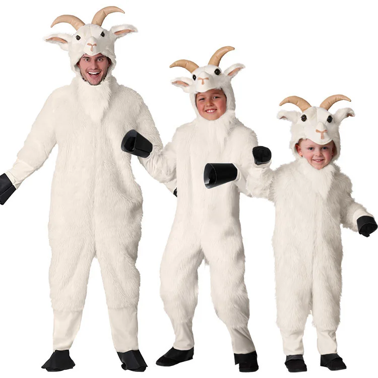 

Halloween for children and adults, animals, wild sheep, goats, rams, rocks, sheep clothing