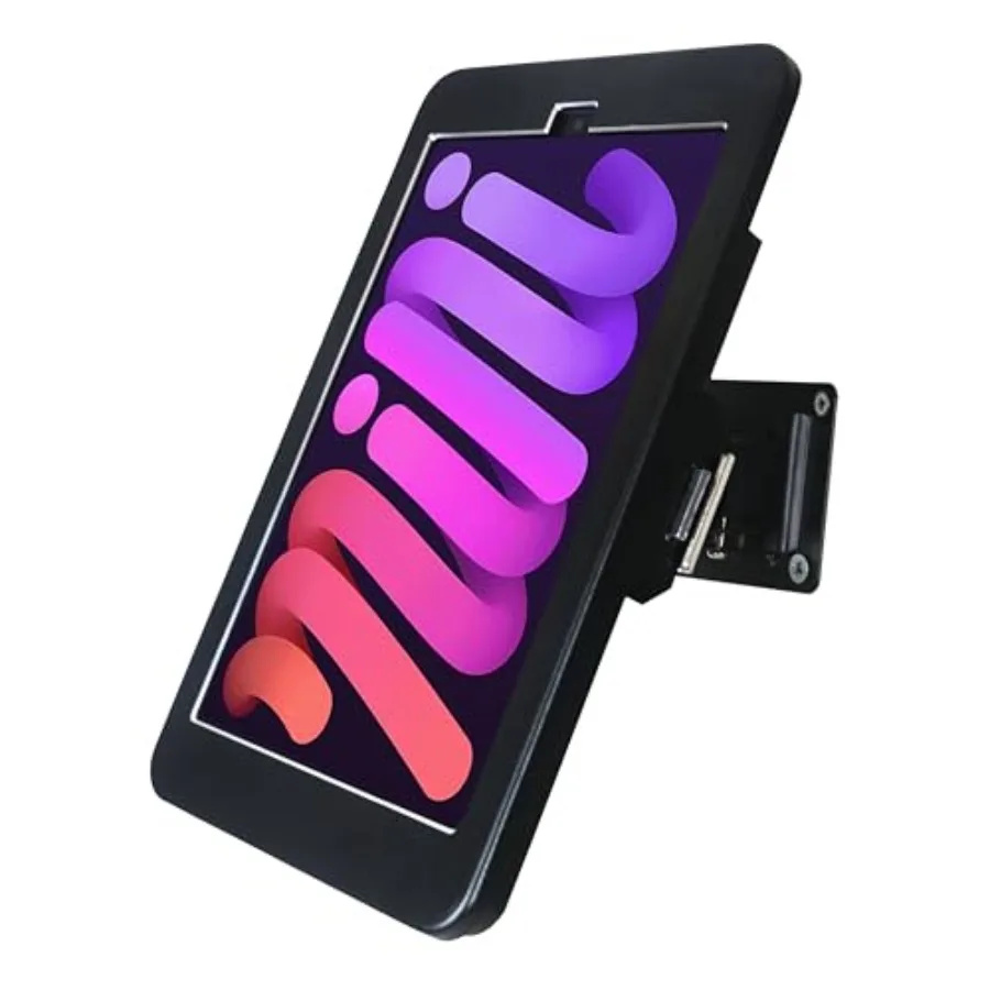 

On Wall Mount Bracket Stand for iPad mini 7 A17 Pro 2024 iPad mini 6 2021 8.3 with Anti Theft Security Lock Key Rotate Arbitrar