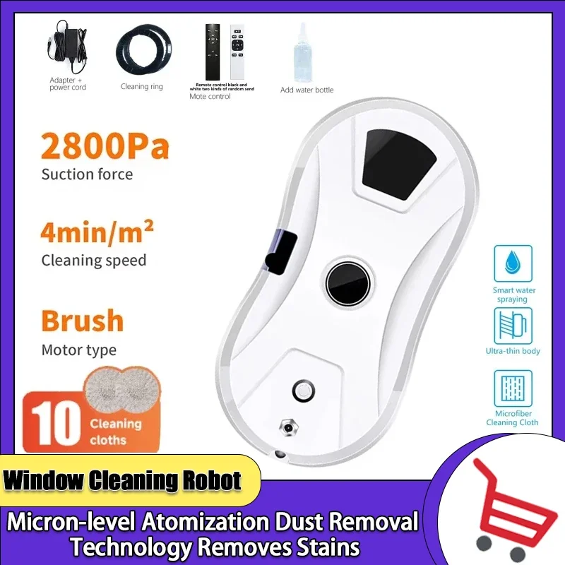 

Window Cleaning Robot Intelligent Household Automatic Electric Double-sided Glass Window Cleaning Machine for Tall Buildings