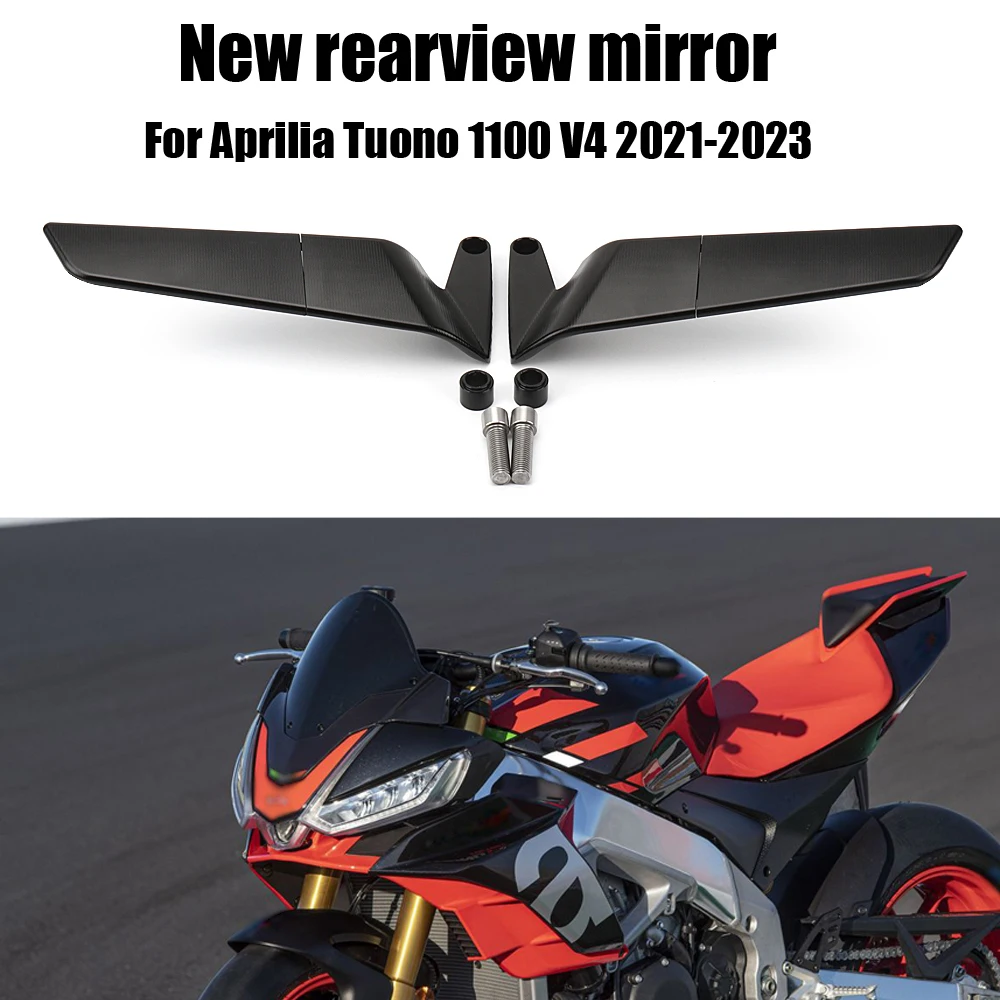 

Motorcycle Mirror CNC Wind Wing Adjustable Rotating Rearview Mirror For Aprilia Tuono 1100 V4 2021 2022 2023 Factory 2019-2023