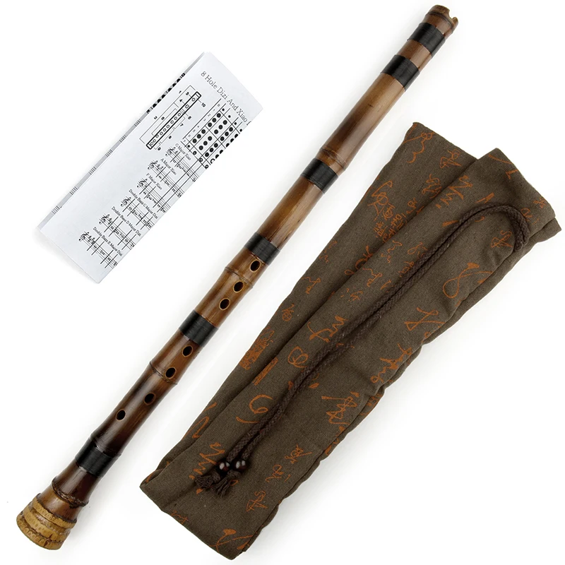 

Guizhu G Key Nanxiao Black line Original Vertical Traditional Handmade Woodwind Musical Instrument Purple Bamboo Flute