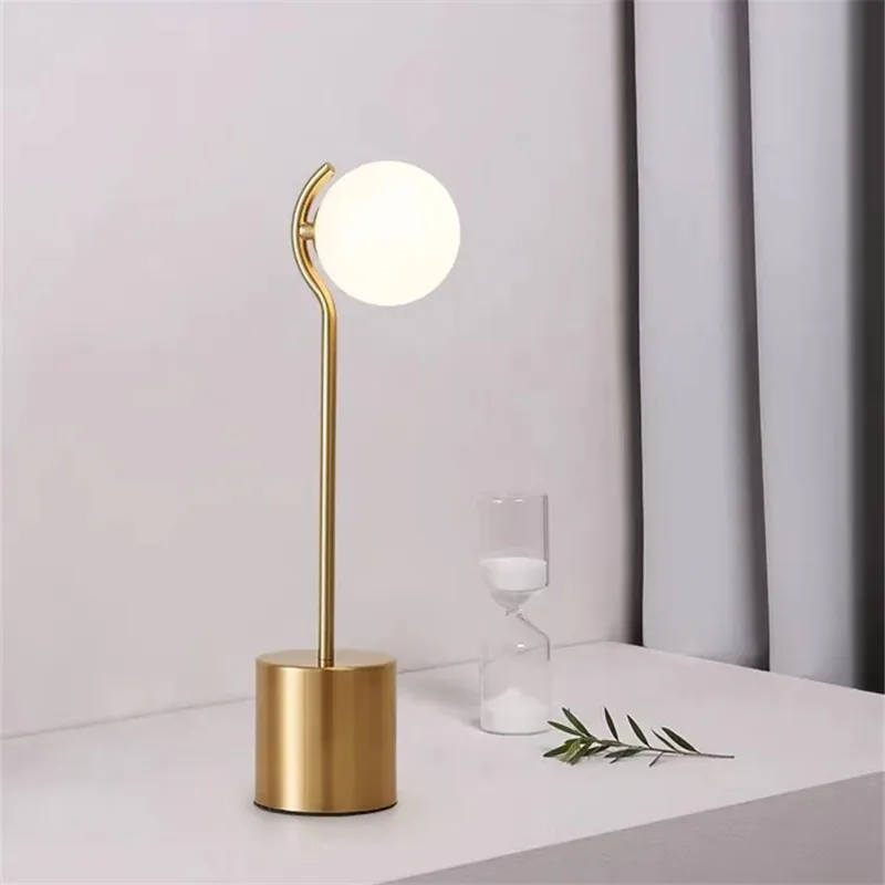 Imagem -05 - Minimalista Led Standing Floor Lamp Bola de Vidro Nórdico Abajur para Sala de Estar Quarto Hotel Ouro Simples Preto