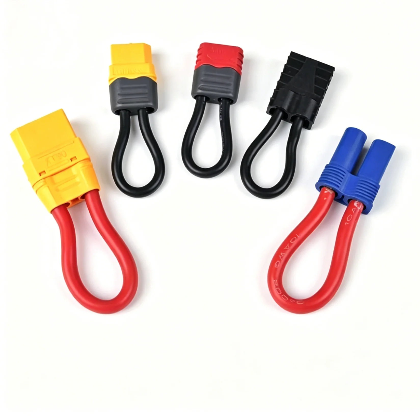 2PCS XT90 XT60H EC5 TRX Short Circuit U-Head Female Head Car Dual to Single Circuit Plug Bind Plug Loop Connector NEW Original