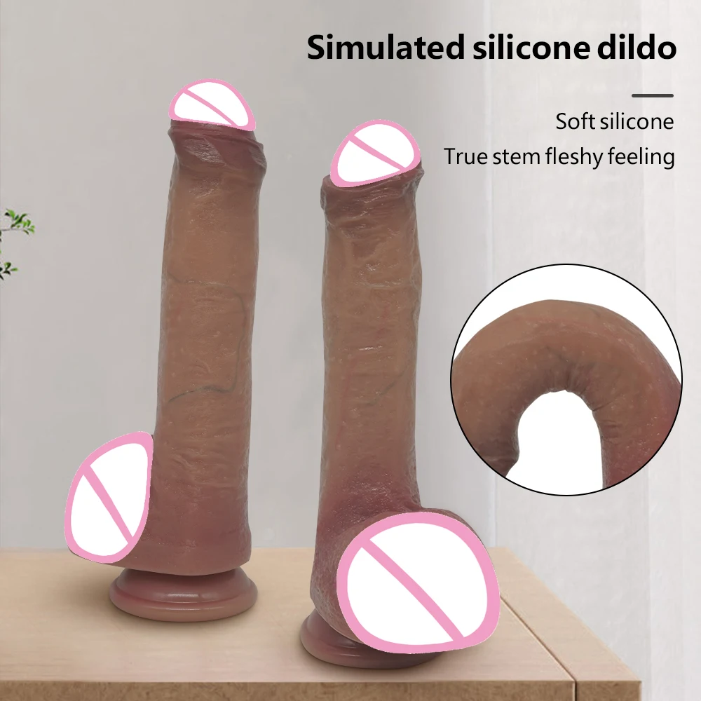 9.05 Inch XXL Realistic Dildo with Powerful Suction Cup Realistic Penis Flexible G-spot for Women Masturbation Lesbain Adult Sex