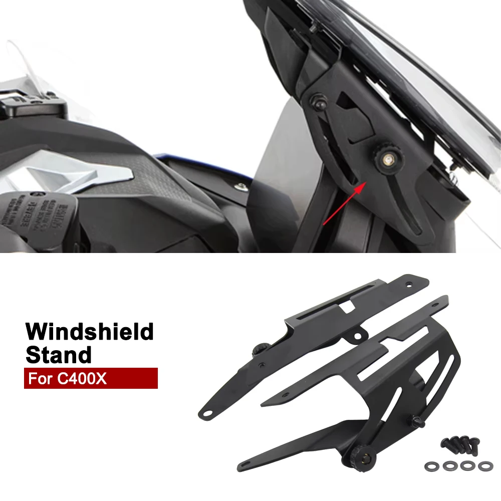 

Motorcycle Windscreen Bracket Adjustable Windscreen Windshield Stand For BMW C400X C 400 X C400 X