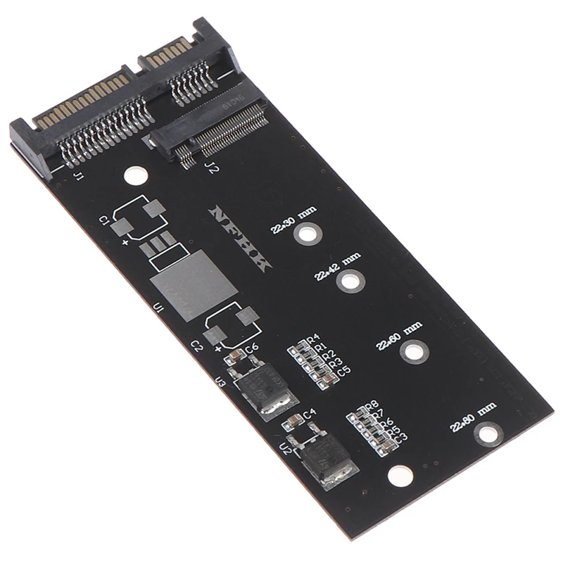 1pc  M2 SATA Adapter Card B+M Key M.2 Ngff Ssd To M.2 Sata 3 Raiser M.2 To Sata Adapter Expansion Card and Screws