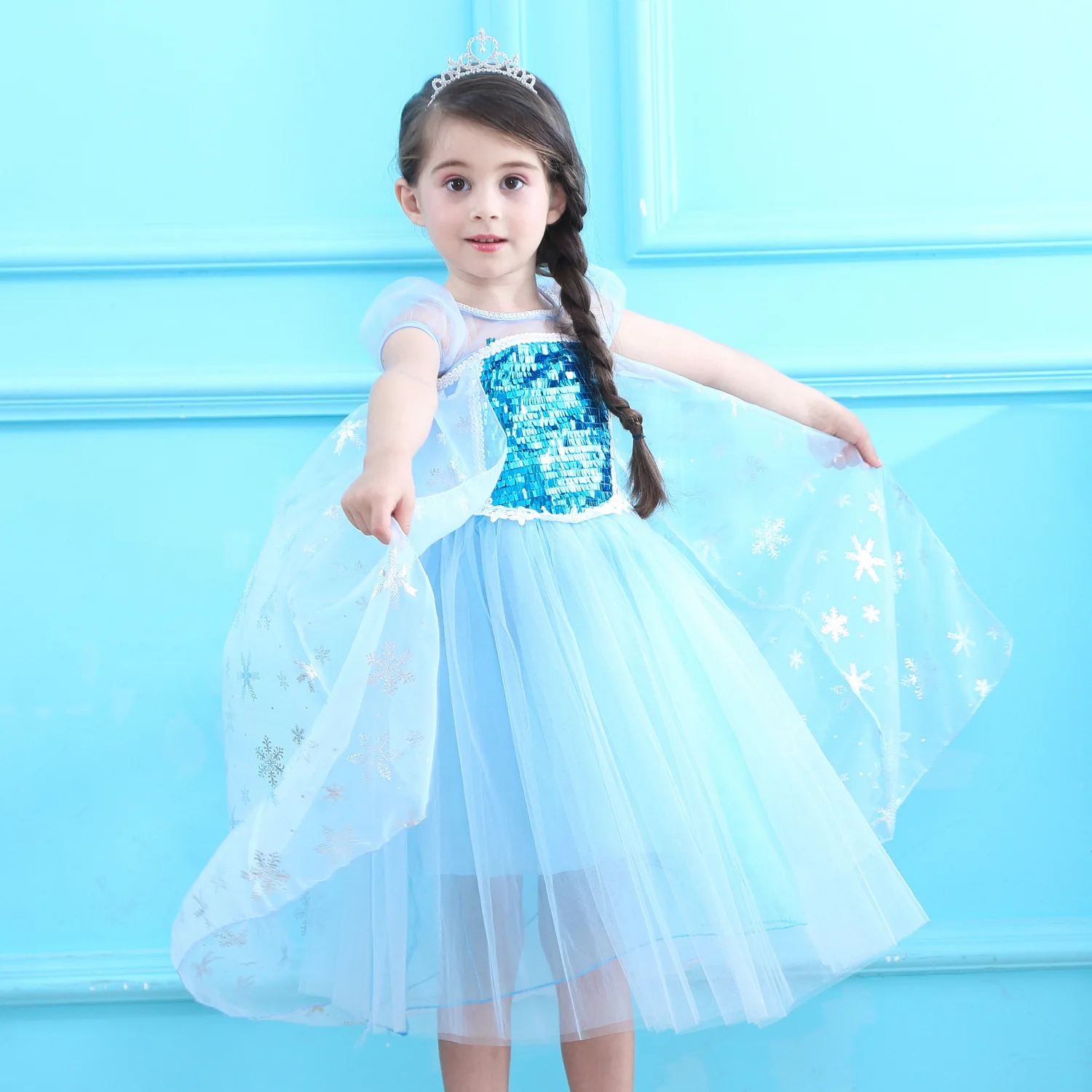 Princess Costume Girl Elsa Dress Kids 2 3 4 5 6 7 8 9 10 Years Princess Costume Girl Elsa Dress Kids 2 3 4 5 6 7 8 9 10 Years