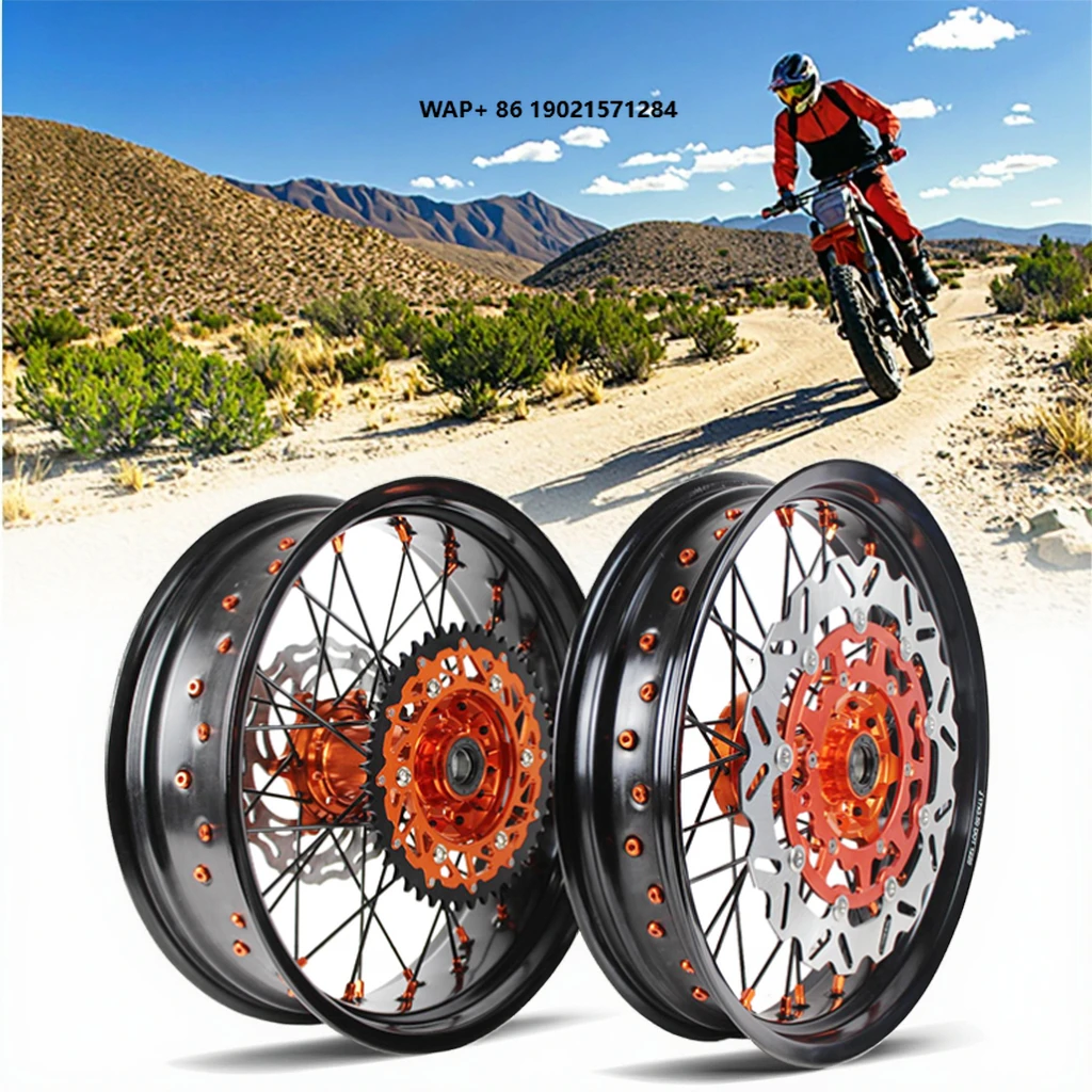 

Factory Supply Motorcycles Supermoto Wheel Sets Front and Rear New Condition Aluminum Alloy CRF Model