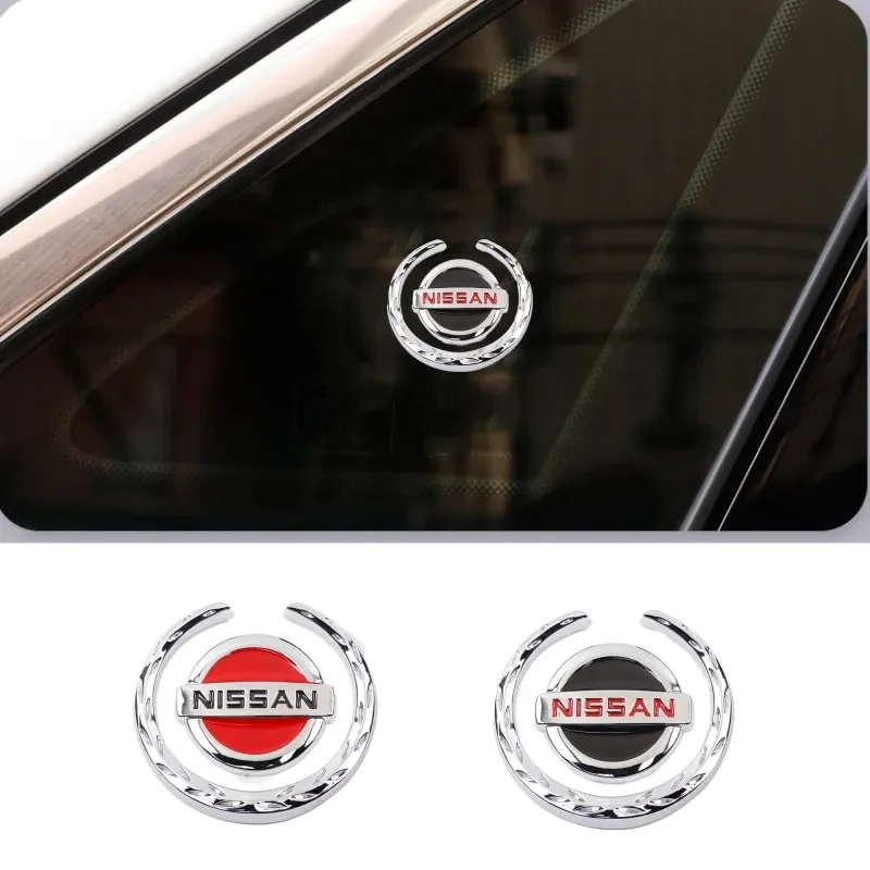 Car Window Side Stickers Decals for Nissan Logo Qashqai X-Trail Xterra Sylphy Leaf Murano Tiida Almera Emblem Auto Decoration