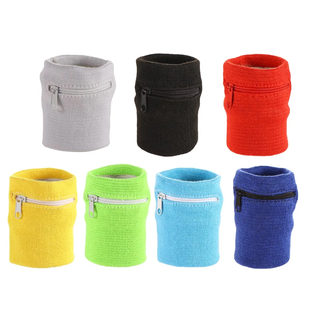 1Pc Wrist Purse Bag with Zipper Running Travel Bike Safe Sports Bag for Running Gym Bike Wallet Storage Wristband