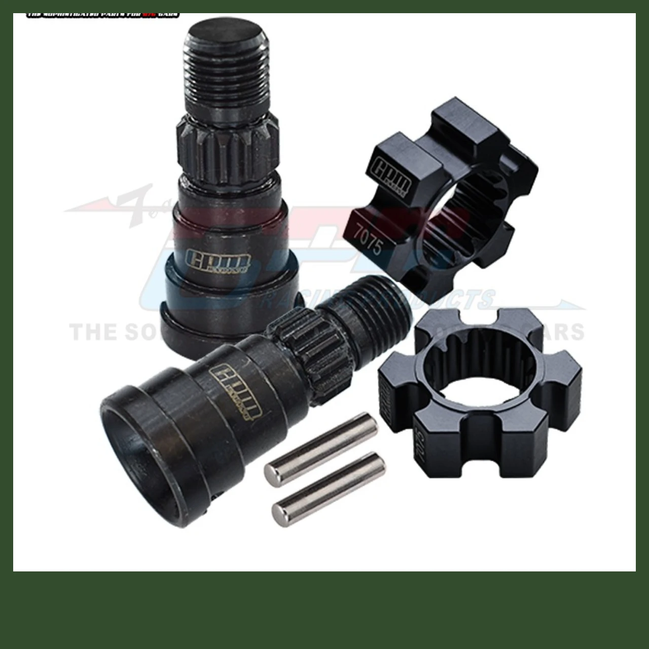 

GPM High Carbon Steel Front/Rear CVD Joints+Aluminium 7075 Wheel Hex Hubs For 1/6 XRT 1/5 X-Maxx 8S