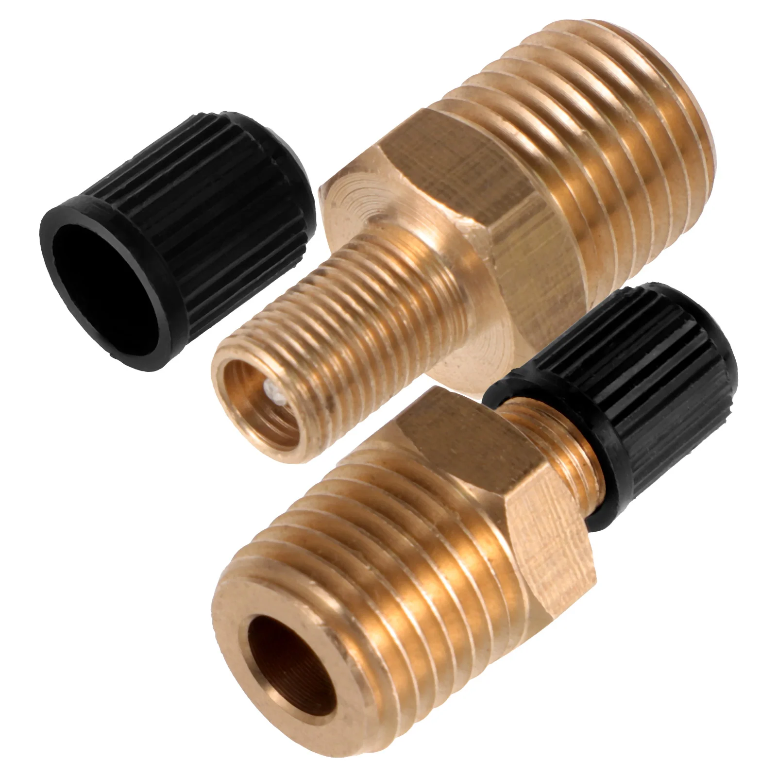 

2 Pcs Tire Valve Core Pressure Caps Valves Car Supply Metal Tyre Dust Tires Truck Copper Air