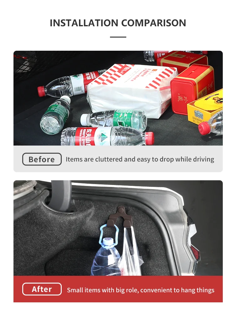 Universal Car Trunk Storage Hook Sundries Bag Towel Hook Auto Interior Organizer Accessory For BMW G30 G38 G20 F30 F10 X3X4 X5X6